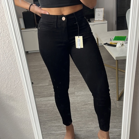 RIVER ISLAND BLACK MOLLY MID RISE SKINNY JEANS - Picture 6 of 9